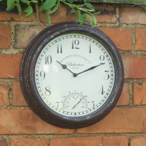 Smart Garden Bickerton Wall Clock & Thermometer 12''