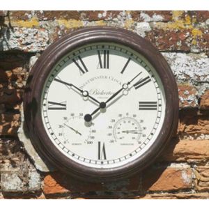 Smart Garden Bickerton Wall Clock & Thermometer 15''