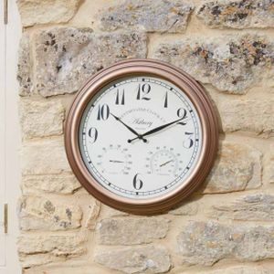 Smart Garden Astbury Wall Clock & Thermometer 12''