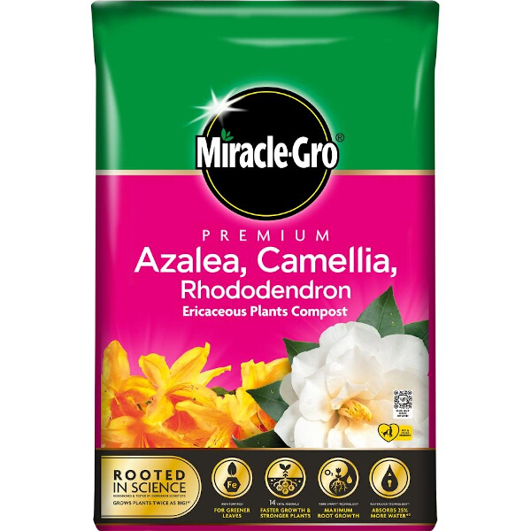 Miracle-Gro Ericaceous Compost 10 Litres - Coolings Garden Centre