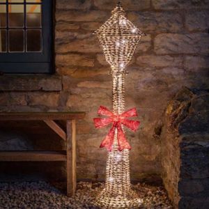 Smart Glittertwist Lamp Post Gold 1.2 M