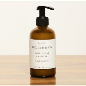 Fox Cub Hand Lotion Anise Cedar & Vetive